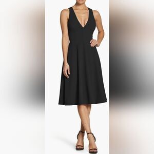 Dress The Population Catalina Fit & Flare Cocktail Dress NWT size medium Black